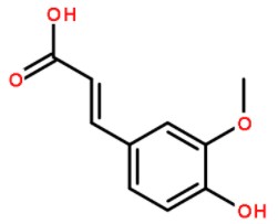 阿魏酸化學(xué)式結(jié)構(gòu)圖