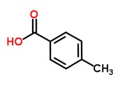 對甲苯甲酸化學式結構圖