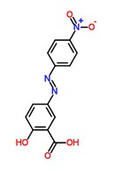 茜素黃R分子式結構圖