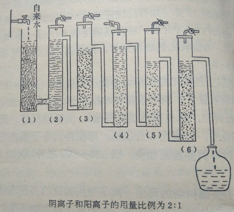 帶混合柱離子交換柱的裝置