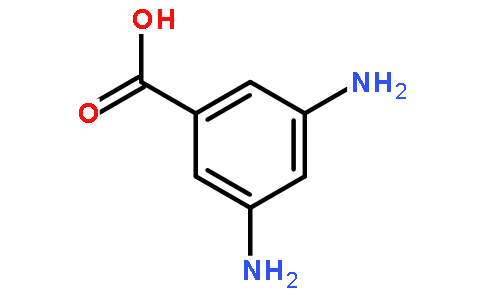 3,5-二氨基苯甲酸分子式結(jié)構(gòu)圖
